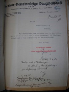 Korespondencja w sprawie lokali z 1934 r.